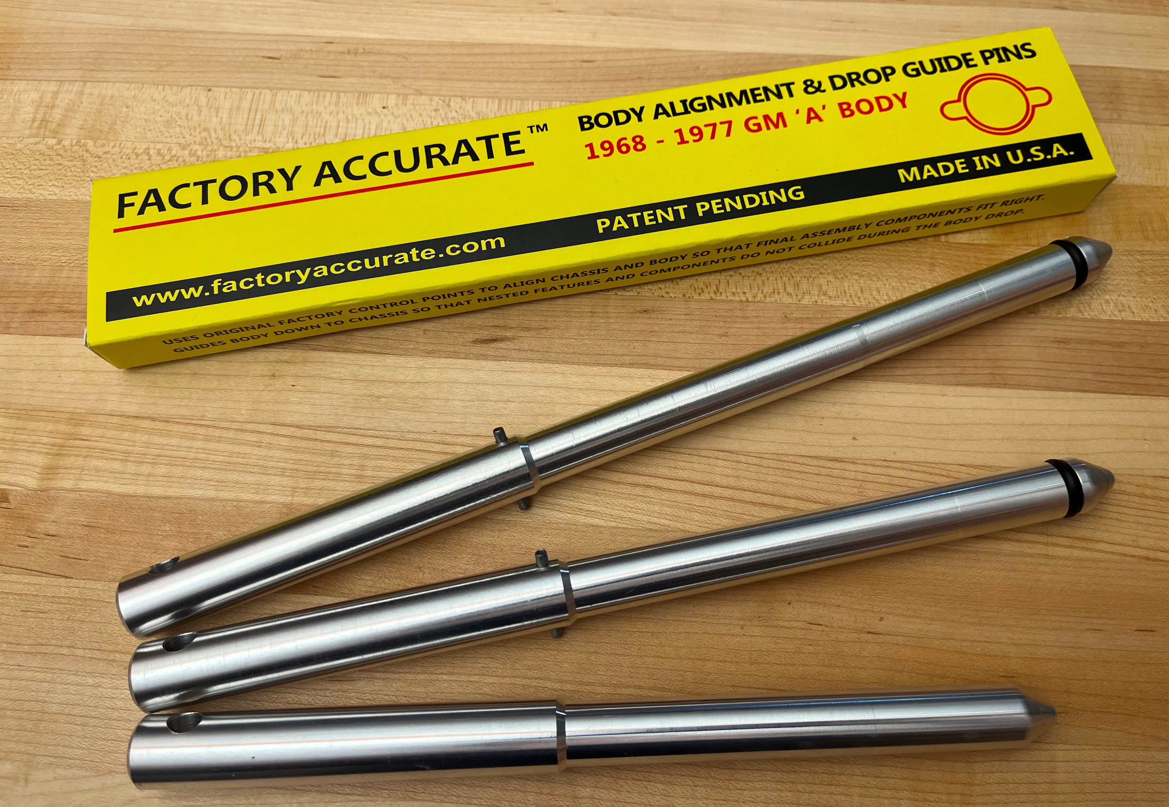 1968 - 1977 GM "A" Body - Chassis / Body Alignment & Drop Guide Pins